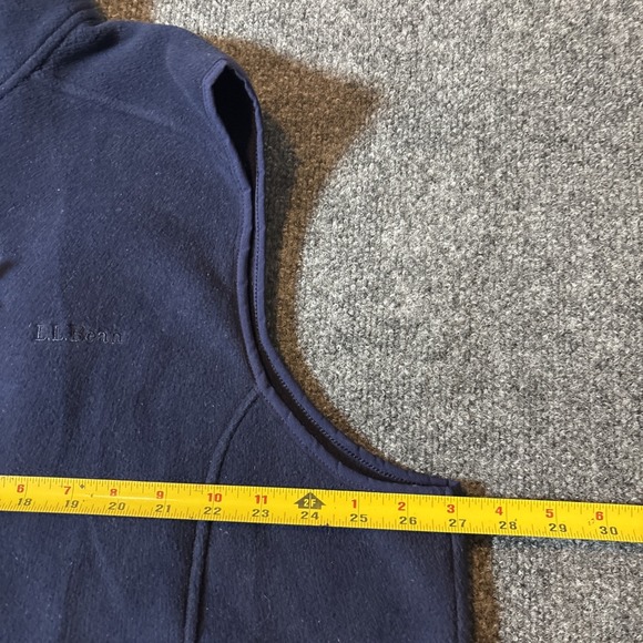 LL Bean Vest Mens XXL Blue Full Zip Polartec Fleece Zipped Pockets-EUC - Picture 6 of 7
